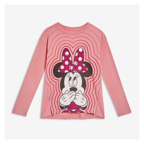Disney Minnie Mouse Long Sleeve - Dusty Pink